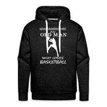 Old Man Loves Basketball - charcoal grey