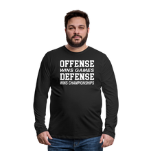 Offense vs. Defense - black