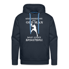 Old Man Loves Basketball - navy
