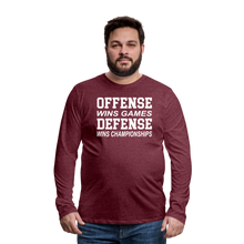 Offense vs. Defense - heather burgundy