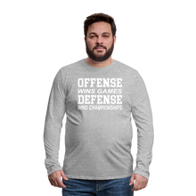 Offense vs. Defense - heather gray
