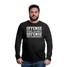 Offense vs. Defense - charcoal grey