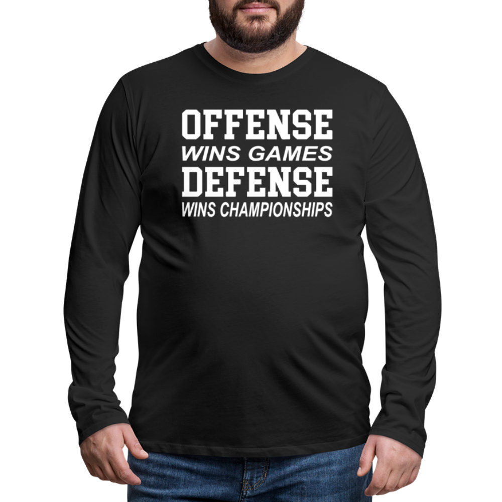 Offense vs. Defense - black