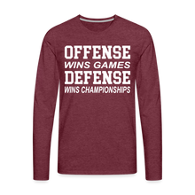 Offense vs. Defense - heather burgundy
