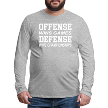 Offense vs. Defense - heather gray