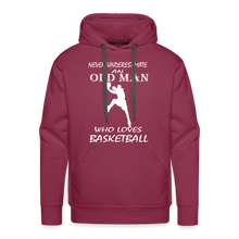 Old Man Loves Basketball - burgundy