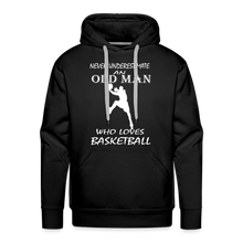 Old Man Loves Basketball - black