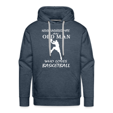 Old Man Loves Basketball - heather denim