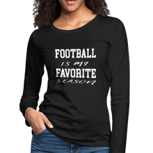Football is my favorite season long-sleeve t-shirt - black