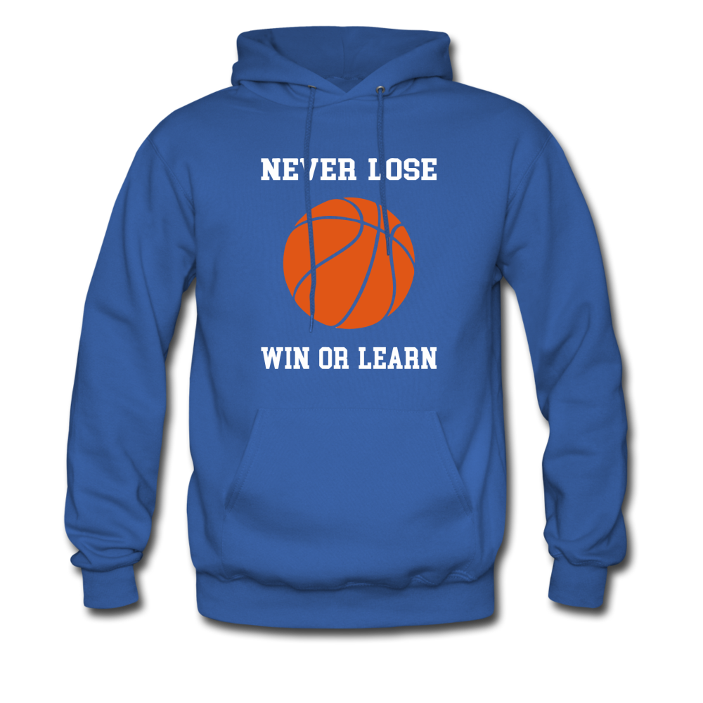 NEVER LOSE-WIN OR LEARN - royal blue