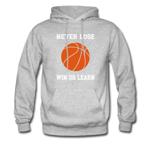 NEVER LOSE-WIN OR LEARN - heather gray