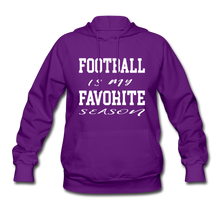 Football is my favorite season (woman's hoodie) - purple