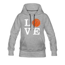 LOVE Basketball-Woman's Hoodie - heather gray