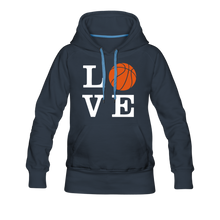 LOVE Basketball-Woman's Hoodie - navy