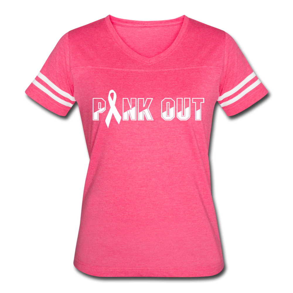 Pink Out Football Jersey - vintage pink/white