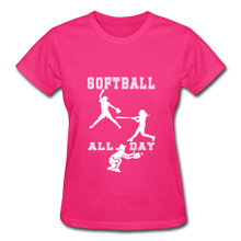 Softball All Day - fuchsia