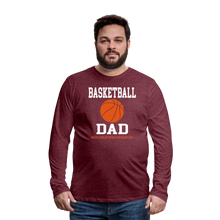 BASKETBALL DAD - heather burgundy