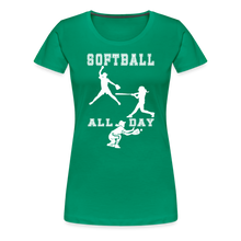 Softball All Day - kelly green