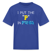 I put the "P" in Pool - royal blue