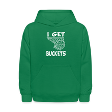 I Get Buckets Kids' Hoodie - kelly green