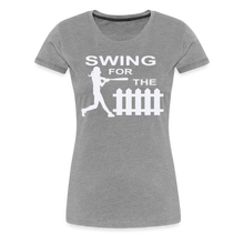 Swing for the Fence (Girl's Softball) - heather gray