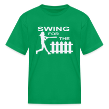 Swing for the Fence (kids) - kelly green