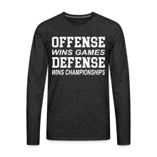 Offense vs. Defense - charcoal grey