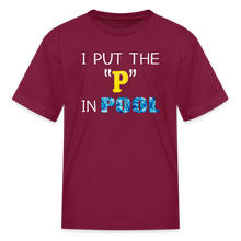 I put the "P" in Pool - burgundy