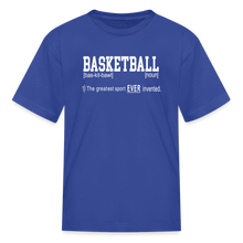 Basketball Definition (kids) - royal blue