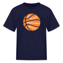 Eat Sleep Basketball Repeat (kids) - navy