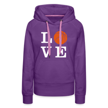 LOVE Basketball-Woman's Hoodie - purple 