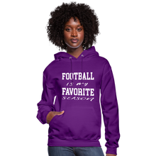 Football is my favorite season (woman's hoodie) - purple