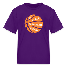 Eat Sleep Basketball Repeat (kids) - purple