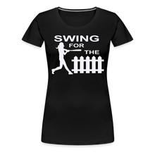 Swing for the Fence (Girl's Softball) - black