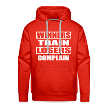 Winners Train-Losers Complain-Men's Hoodie - red