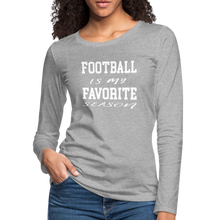 Football is my favorite season long-sleeve t-shirt - heather gray