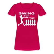 Swing for the Fence (Girl's Softball) - dark pink