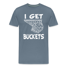 I Get Buckets-Men's Short Sleeve - steel blue