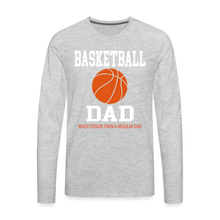 BASKETBALL DAD - heather gray