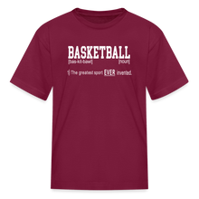 Basketball Definition (kids) - burgundy