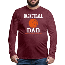 BASKETBALL DAD - heather burgundy