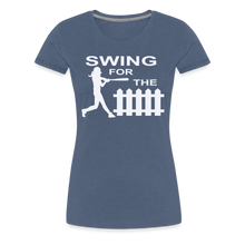 Swing for the Fence (Girl's Softball) - heather blue