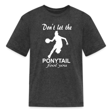 Don't Let The Ponytail Fool You-kid's t-shirt - heather black