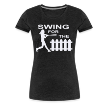 Swing for the Fence (Girl's Softball) - charcoal grey