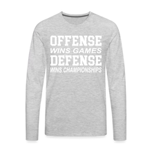 Offense vs. Defense - heather gray