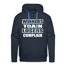 Winners Train-Losers Complain-Men's Hoodie - navy