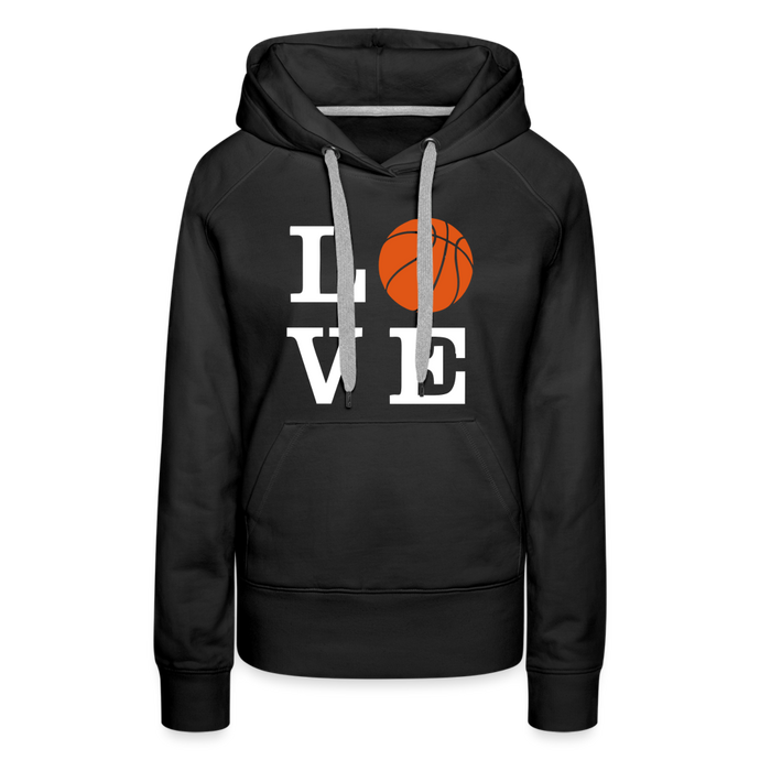 LOVE Basketball-Woman's Hoodie - black