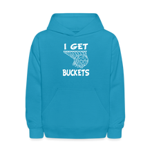 I Get Buckets Kids' Hoodie - turquoise