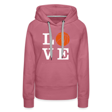 LOVE Basketball-Woman's Hoodie - mauve