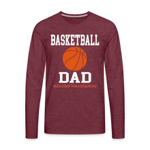 BASKETBALL DAD - heather burgundy